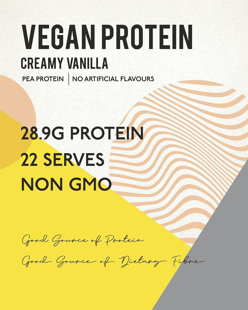 Soul Nutrition Vegan Protein Powder, Creamy Vanilla, 1 kilograms