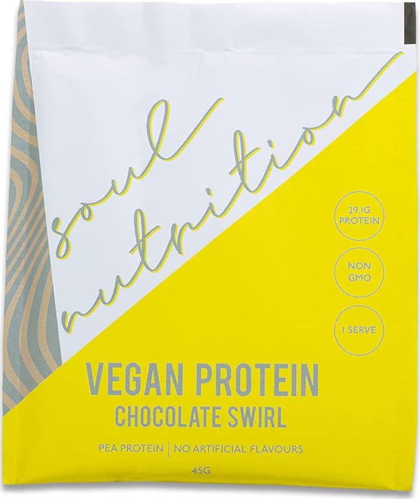 Soul Nutrition Vegan Protein Sample Pack, Chocolate Swirl, 40g