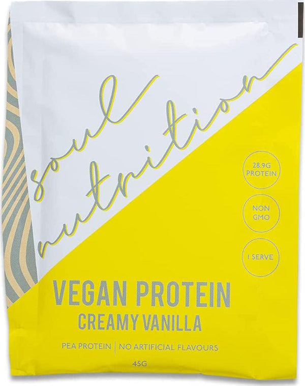 Soul Nutrition Vegan Protein Sample Pack, Creamy Vanilla, 40g