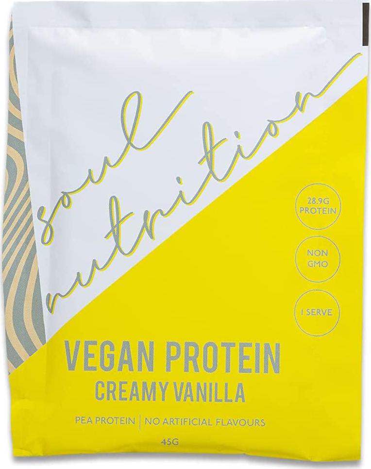 Soul Nutrition Vegan Protein Sample Pack, Creamy Vanilla, 40g