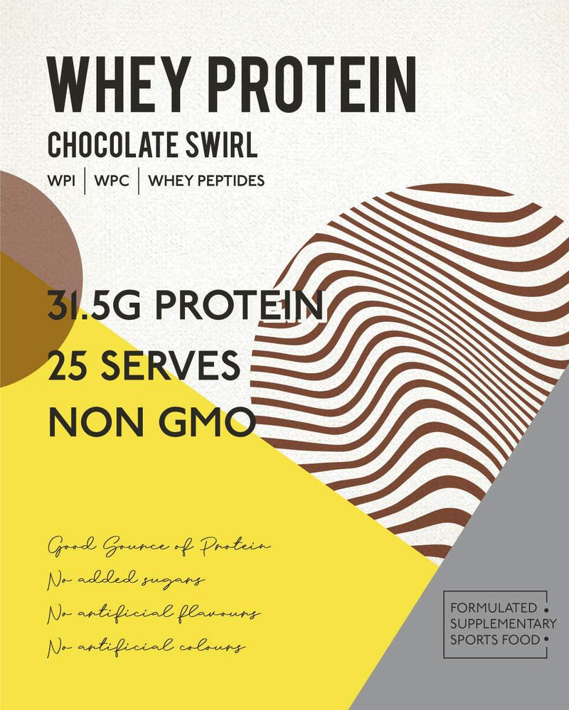 Soul Nutrition Whey Protein Powder, Chocolate Swirl, 1 kilograms