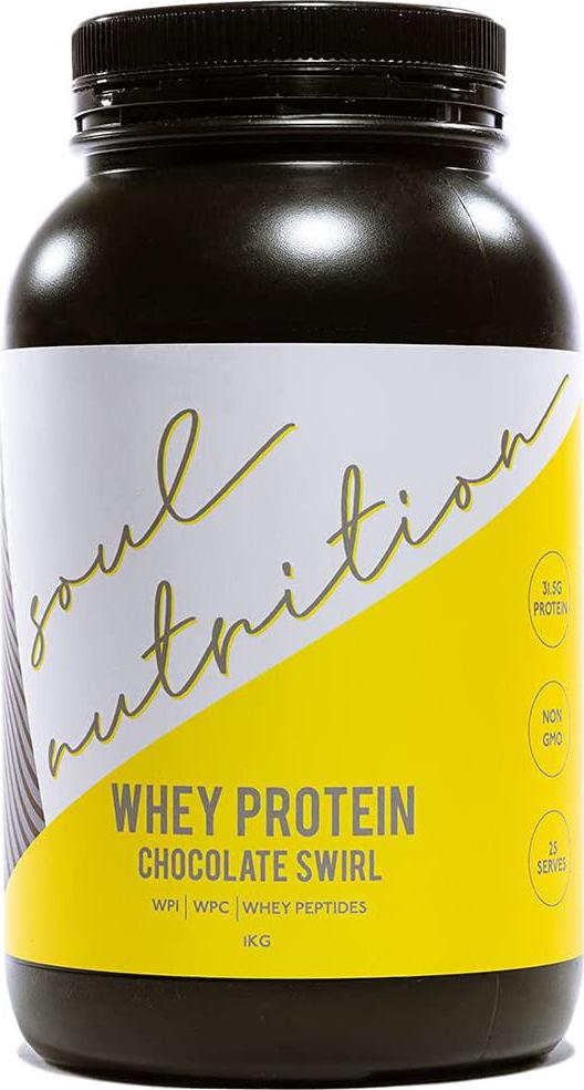 Soul Nutrition Whey Protein Powder, Chocolate Swirl, 1 kilograms