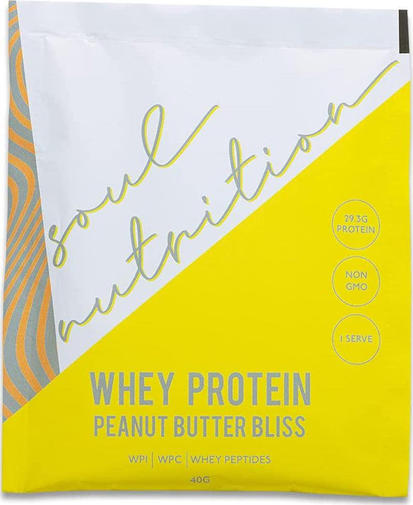 Soul Nutrition Whey Protein Sample Pack, Peanut Butter Bliss, 40g