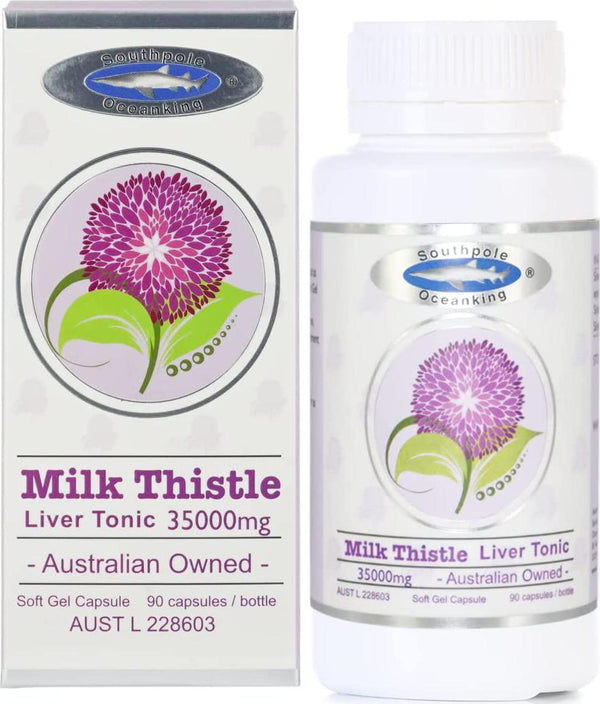 Southpole Ocean King 35000mg Milk Thistle Liver Tonic 90 Soft Gel Capsules