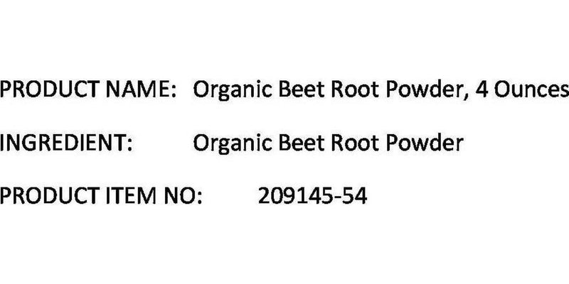 Starwest Botanicals Organic Beet Root Powder, 4 Ounces