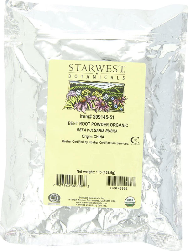 Starwest Botanicals Beet Root Powder, 1-Pound (210506-51)