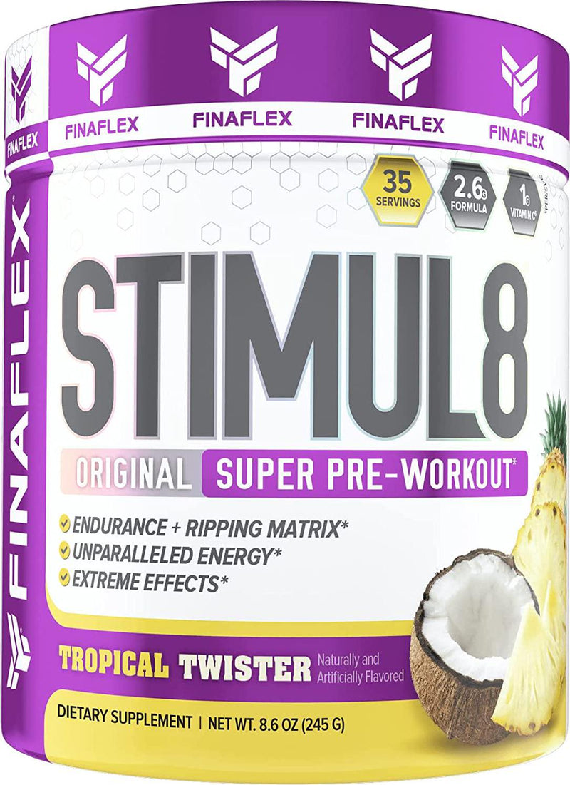 Stimul8, Original Super Pre-Workout with Vitamin C (35 Serving, Tropical Twister)