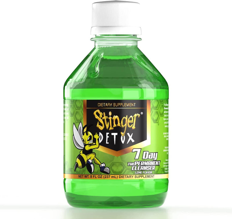 Stinger Detox 7-Day Permanent Drink Lime Flavor 8 FL OZ