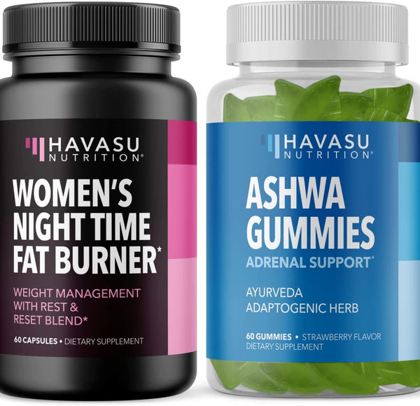 Stress Relief and Weight Loss Go Hand in Hand When Taking Night Time Fat Burner for Women and Ashwagandha Gummies: A 2-in-1!