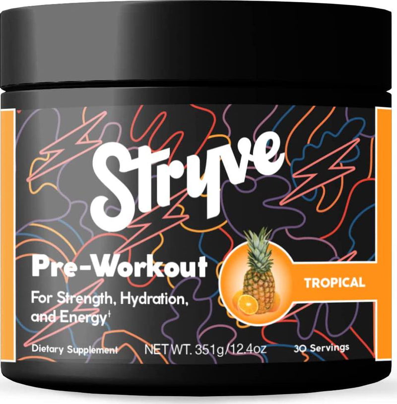 Stryve Nutrition Pre Workout Tropical 12.4oz