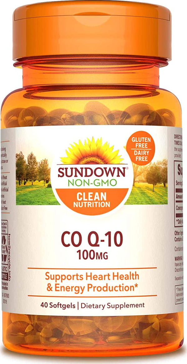 Sundown Co Q-10 100 Mg Softgels, 40 Count
