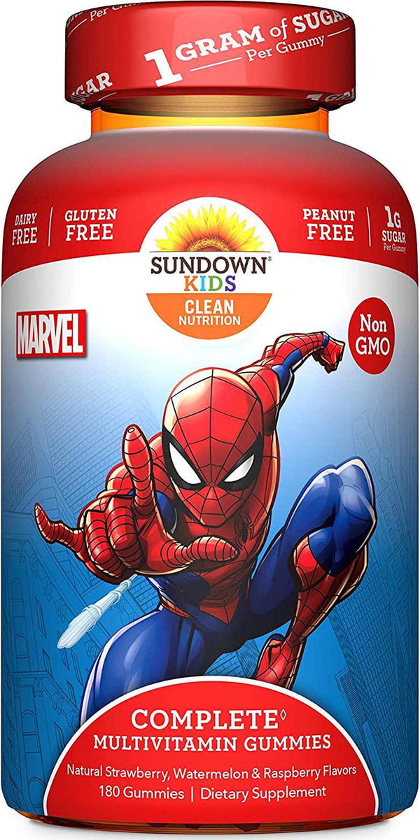 Sundown Kids Marvel Spiderman Complete Multivitamin, 180 Gummies