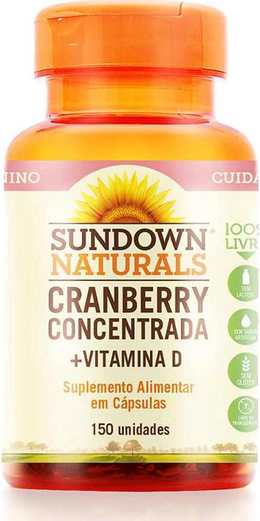 Sundown Super Cranberry 8400 mg Plus Vitamin D3 1000 IU, 150 Softgels