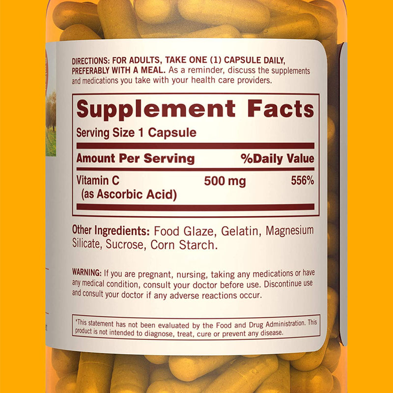 Sundown Vitamin C 500 mg Capsules Time Release 90 Capsules (Pack of 2)