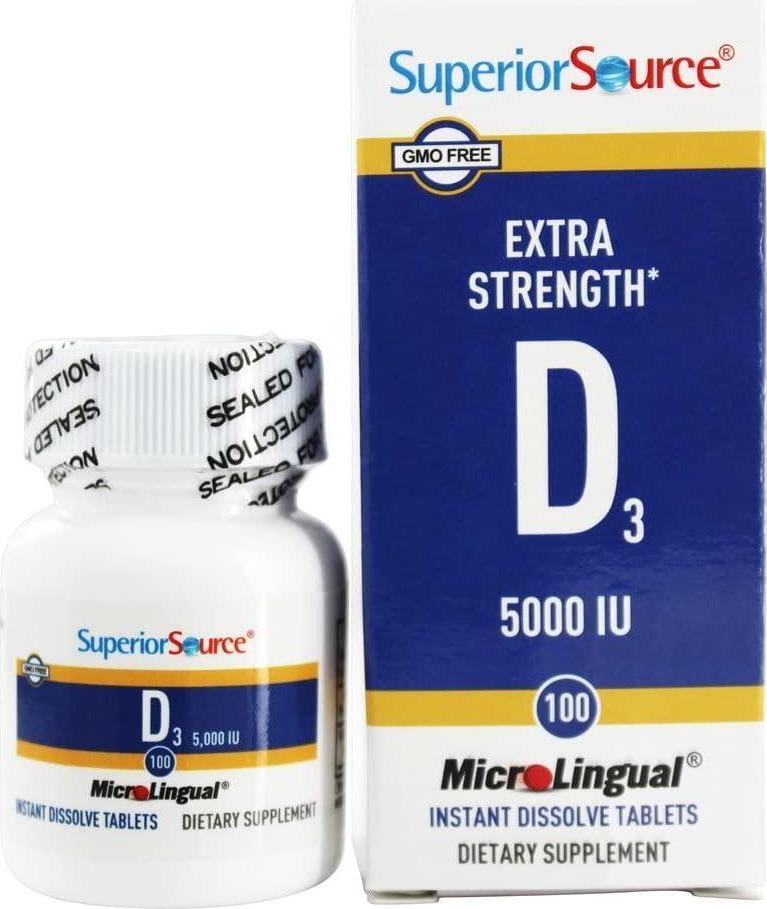 Superior Source Vitamin D3 Extra Strength 5000 Iu 100