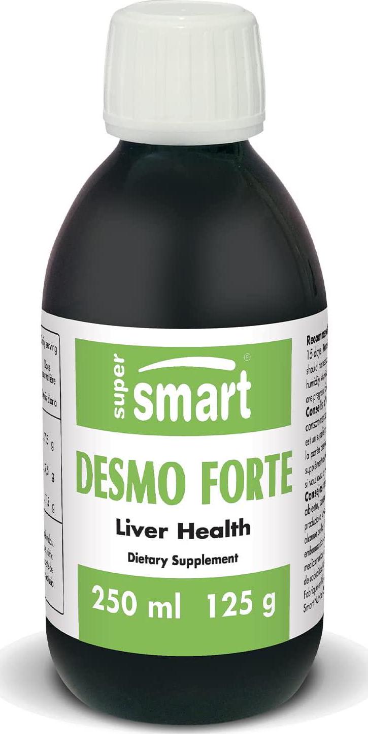 Supersmart - Desmo Forte - Liver Support Supplement - 1:2 Liquid Extract of Desmodium Asdscendens | Non-GMO and Gluten Free - 250 ml