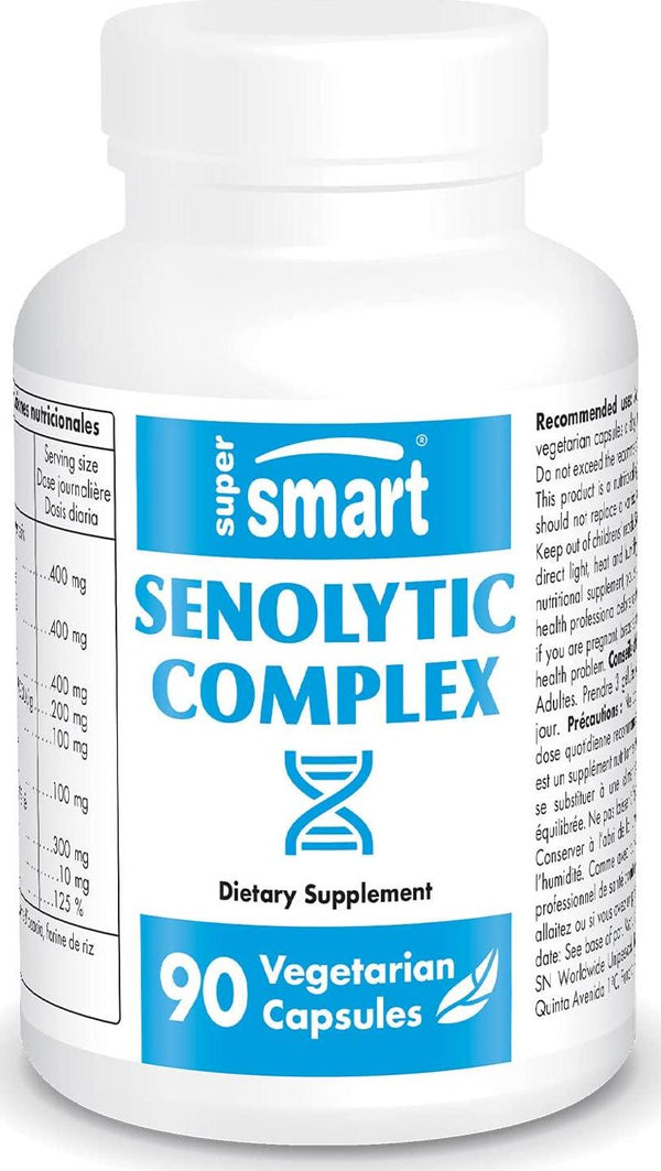 Supersmart - Senolytic Complex - Anti Aging Supplement - Support Self-Destruction of Senescent Cells Related to Aging as Cognitive Decline or Chronic Inflammation | Non-GMO - 90 Vegetarian Capsules
