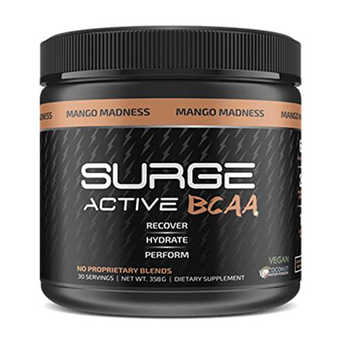 Surge Supplements Active BCAA - Helps Prevent Muscle Break Down, Builds Lean Muscle, Supports Increased Endurance, Enhanced Recovery and Hydration, Branched Chain Amino Acids - Miami Vice