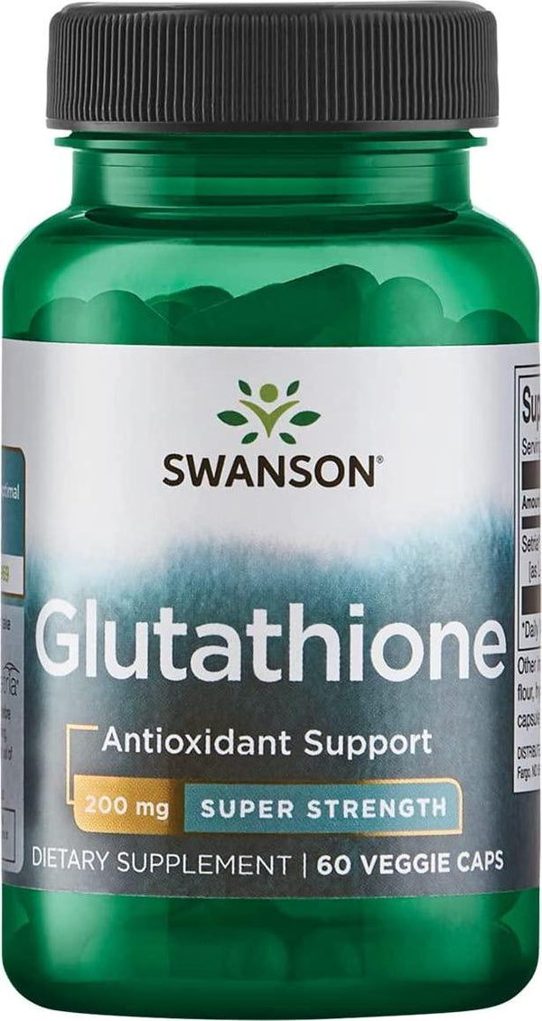 Swanson Amino Acid High Potency L-Glutathione 200 Milligrams 60 Veg Capsules