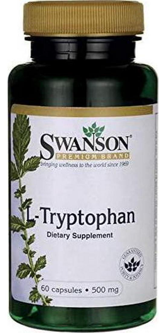 Swanson Amino Acid L-Tryptophan 500 Milligrams 60 Capsules