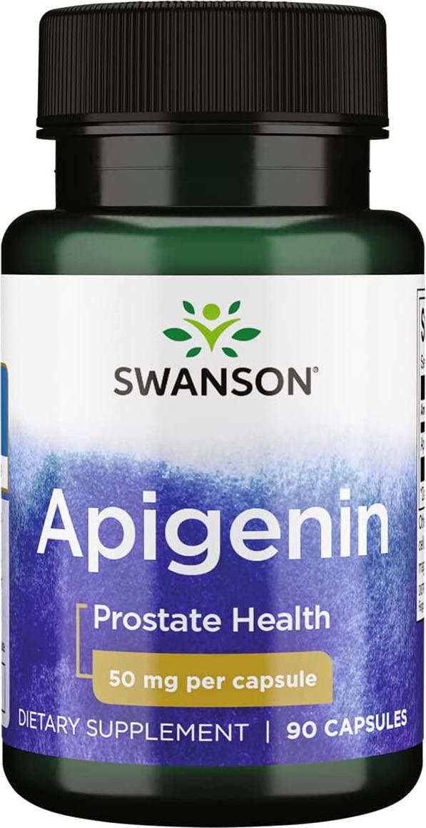 Swanson Apigenin Prostate Health Supplements Nerve Health 50 mg 90 Capsules