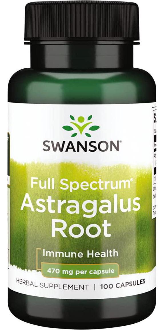 Swanson Astragalus Root 470 Milligrams 100 Capsules