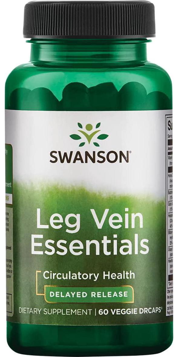 Swanson Delayed-Release Leg Vein Essentials 60 Veg Capsules