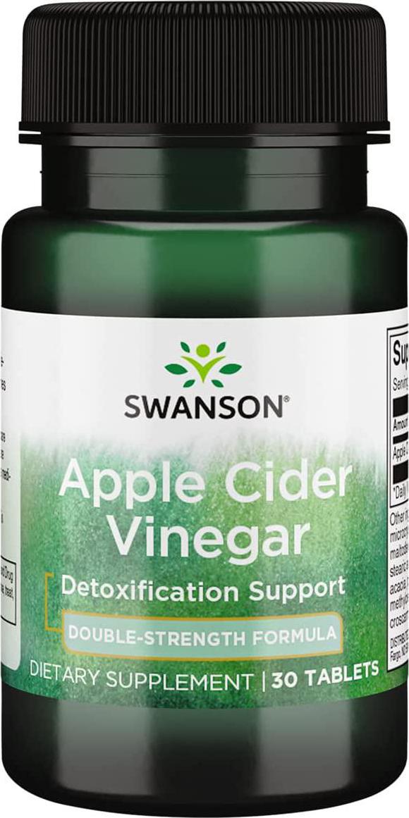 Swanson Double-Strength Apple Cider Vinegar 200 Milligrams 30 Tabs