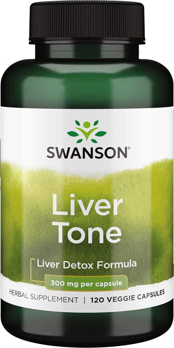 Swanson Liver Tone Liver Detox Formula 300 Milligrams 120 Veg Capsules