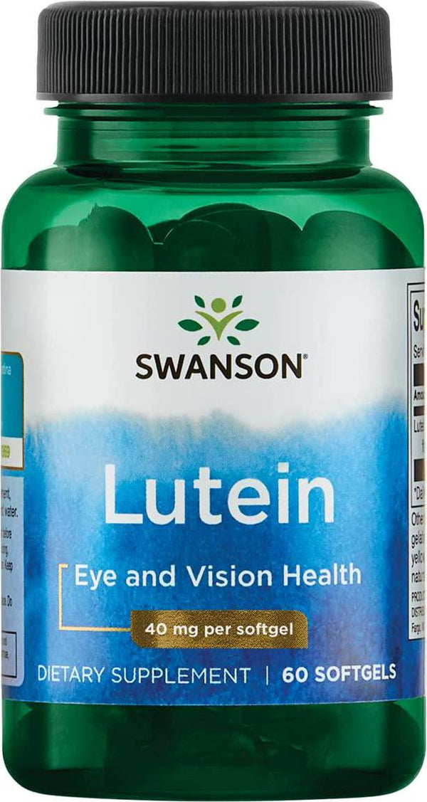 Swanson Lutein Eye Vision Retina Macula Health Supplement 40 mg 60 Softgels Sgels