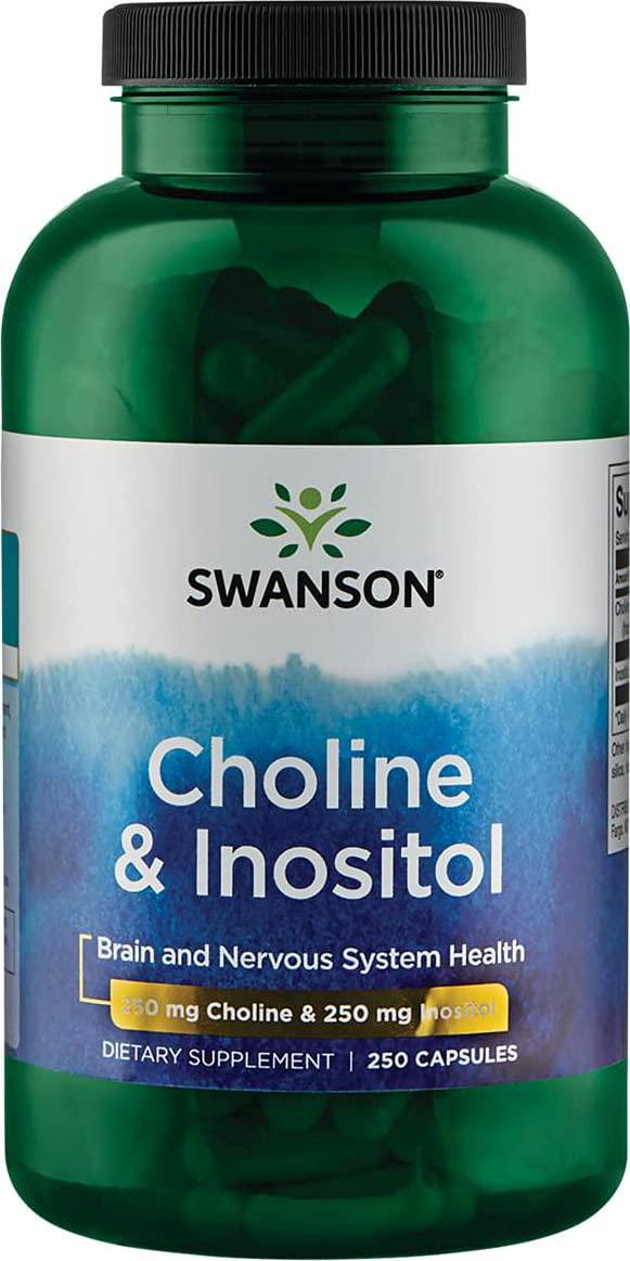 Swanson Premium Choline and Inositol 250mg 250 Capsules