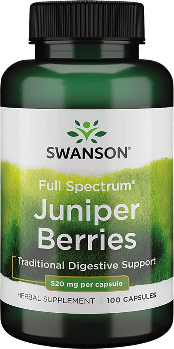 Swanson Premium Juniper Berries 520 mg 100 Capsules