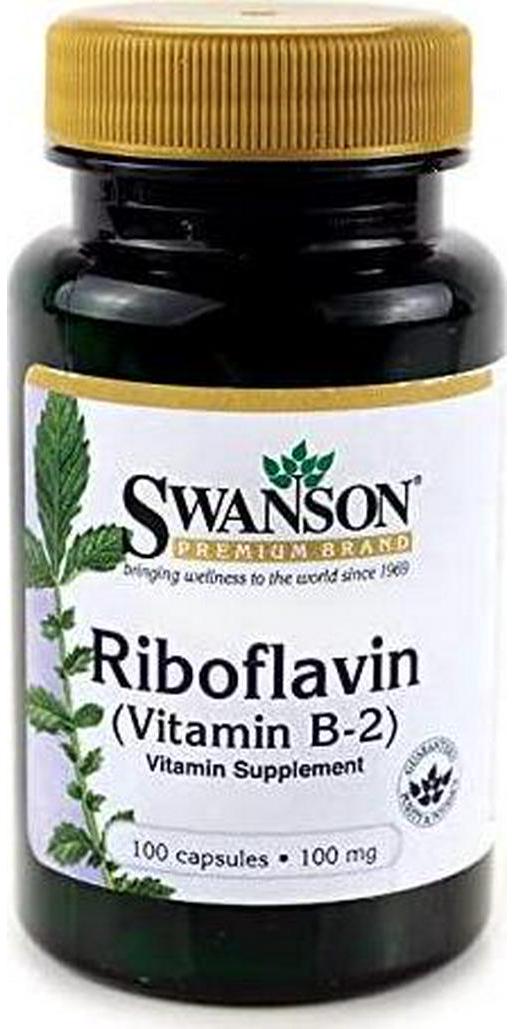 Swanson Premium Vitamin B-2 100mg 100 Capsules