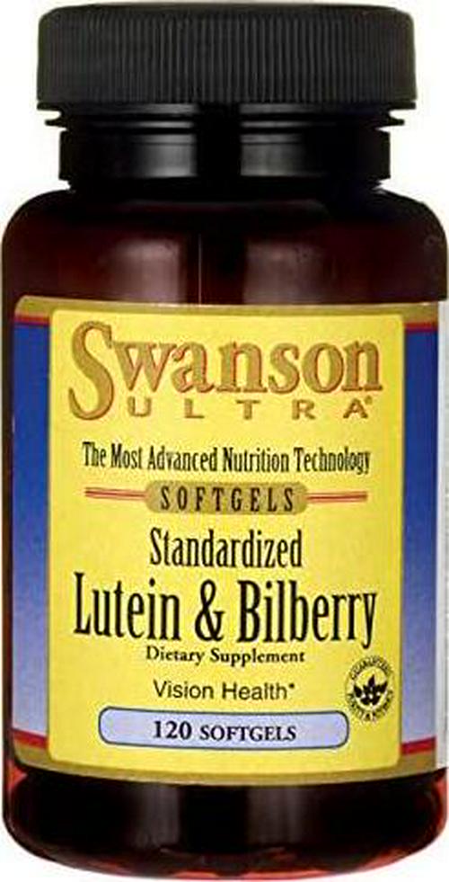 Swanson Standardized Lutein and Bilberry 120 Sgels