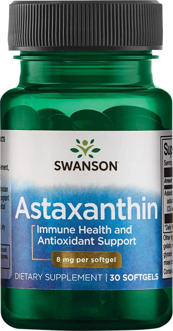 Swanson Ultra High Potency Astaxanthin 8mg 30 Softgels