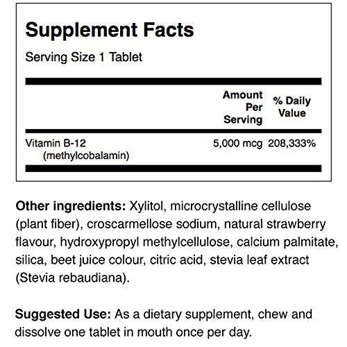 Swanson Ultra Methylcobalamin (B-12) 5mg 60 Tablets