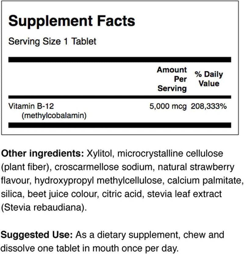 Swanson Ultra Methylcobalamin (B-12) 5mg 60 Tablets