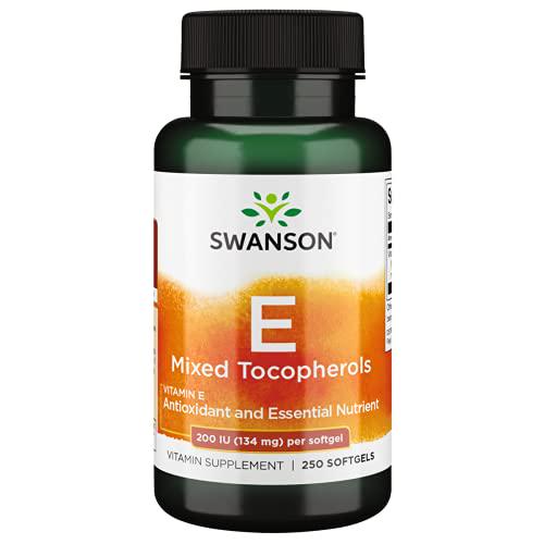 Swanson Vitamin E Mixed Tocopherols 200 Iu (134 Milligrams) 250 Sgels