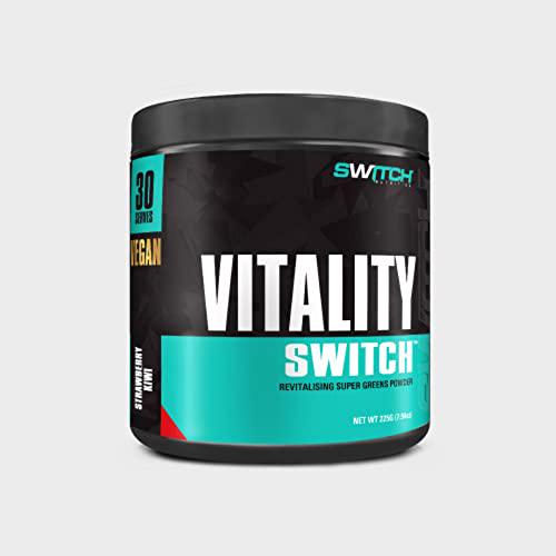 Switch Nutrition Vitality Switch Strawberry Kiwi Revitalising Super Greens Powder 225 g