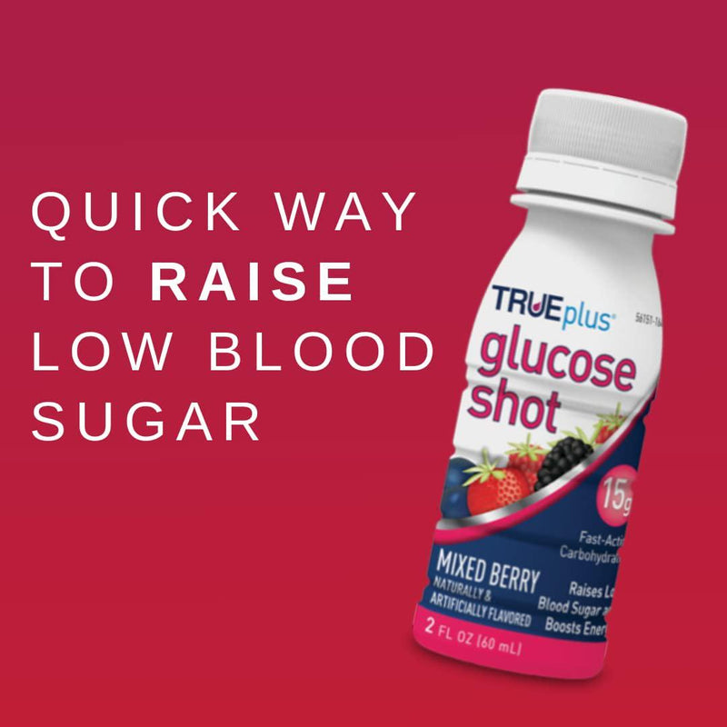 TRUEplusÂ Glucose Shots 6 bottles - Mixed Berry