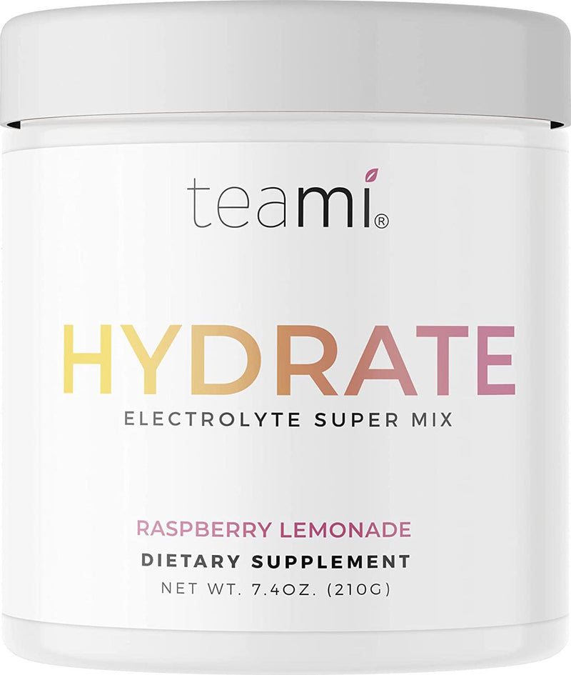 Teami Electrolytes Powder - Hydration Calcium, Magnesium, Chloride and Potassium Supplement 45 servings, Hydrate Electrolyte Powder Mix with Vitamins and Minerals - Energy Ketones Drink, Keto Electrolytes