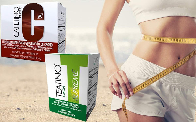 Teatino Lemon (225 g) and Cafettino de la olla (300g) Weight Loss Package (2 Boxes of 30 sachets Each) Omnilife