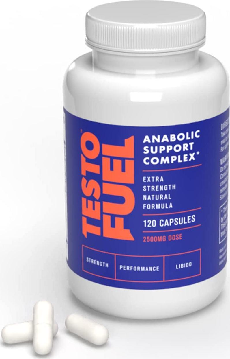 TestoFuel 120 T-Booster Pills for Men - 100% Natural Ingredients - US Made Premium Supplement