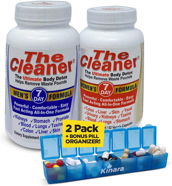The Cleaner 7Day Women's and Men's Formula Ultimate Body Detox (52 Capsules Each) Cleansers for Detox Body Weight Loss