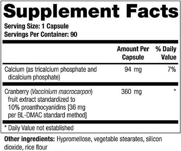 TheraCran One Cranberry Supplement | 36mg PACs Per Capsule | Cranberry Extract, Supports Urinary Tract Health | 90 Day Supply