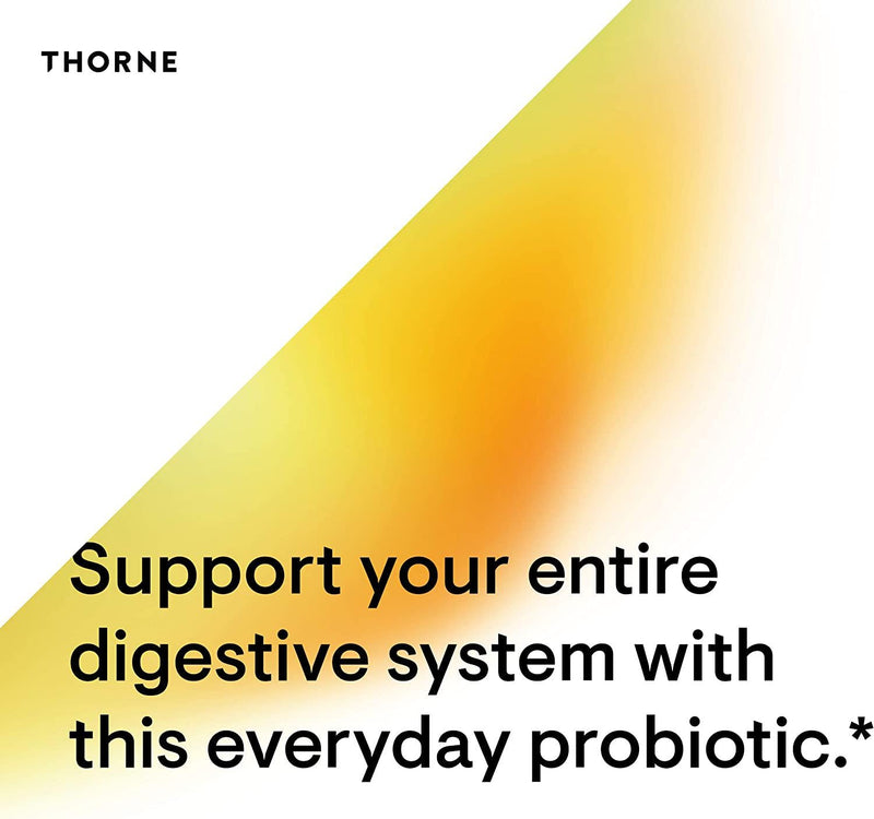 Thorne Bacillus Coagulans - Daily Probiotic Supplement to Support Gut Health and Bowel Regularity - Gluten-Free, Soy-Free, Dairy-Free - 60 Capsules