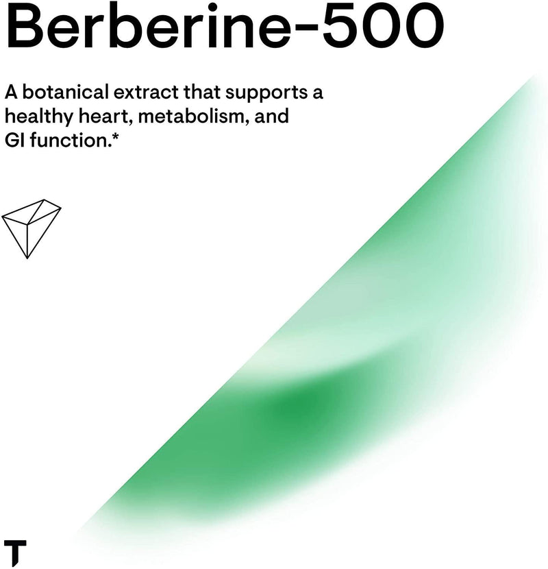 Thorne Research - Berberine-500 - Botanical Compound - 60 Capsules