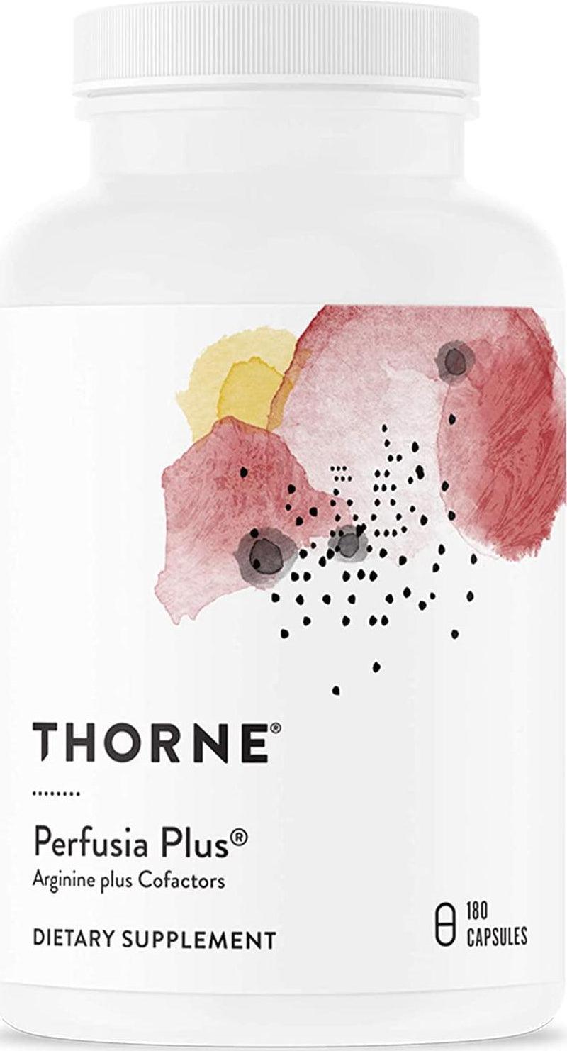Thorne Research - Perfusia Plus - Sustained-Release L-Arginine Plus Cofactors to Support Heart Health, Nitric Oxide Production, and Optimal Blood Flow - 180 Capsules