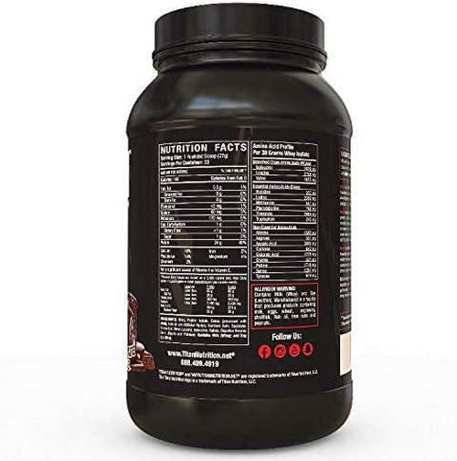 Titan Isolate Whey Protein, 2 lbs - Microfiltered Whey Isolate Accelerates Recovery, Supports Muscle Growth, and Mixes Instantly - with 23g of Protein, BCAAs, and Digestive Enzymes