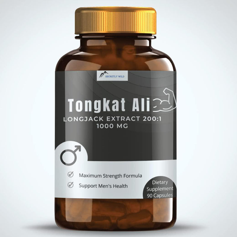 Tongkat Ali Longjack Extract 200:1 - Natural Energy Booster - 1000MG - (90 Capsules)